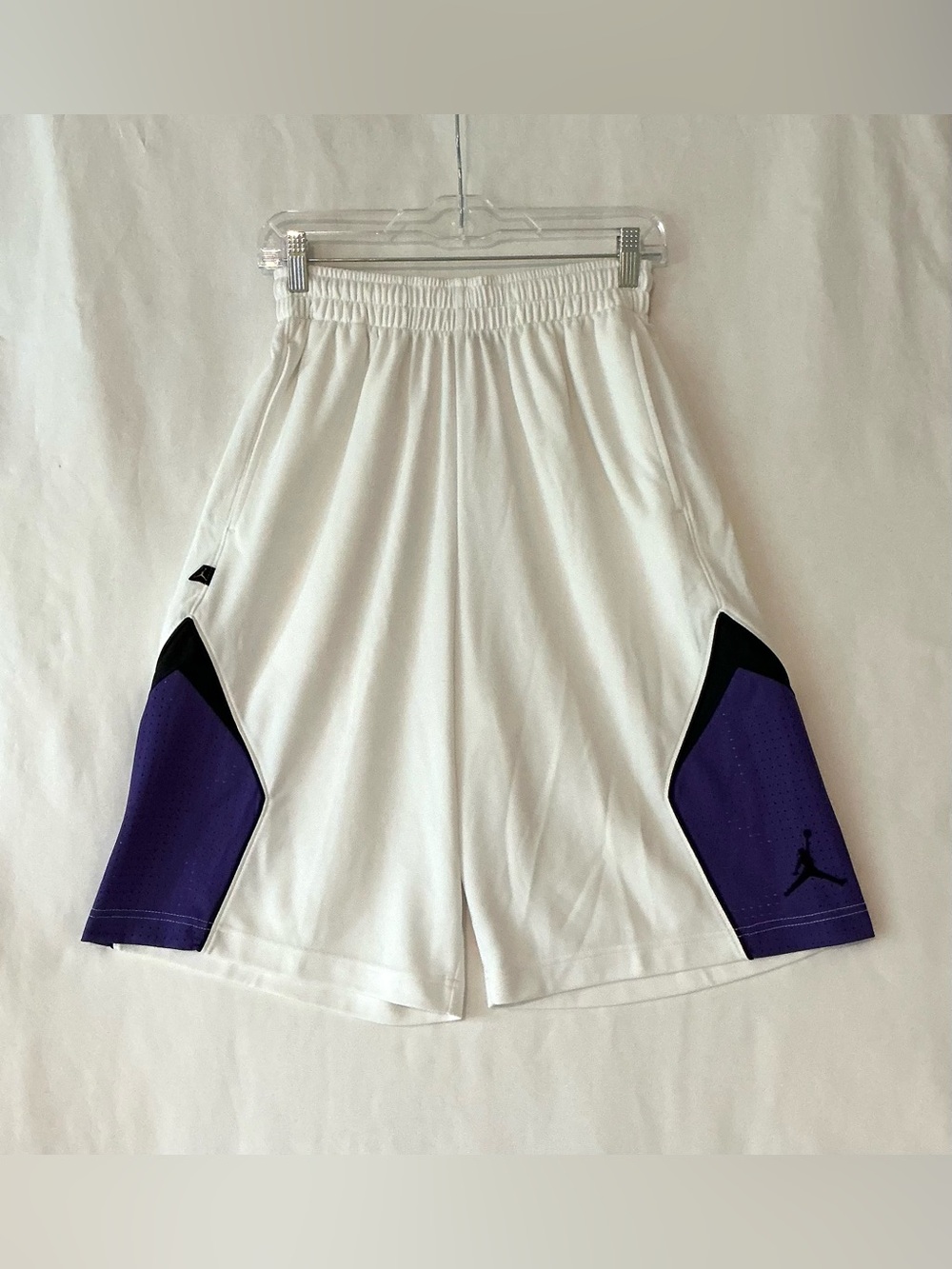 Jordan Arrowhead Basketball Shorts Men SzSM Jumpman White/Purple/Blk 323720-102
